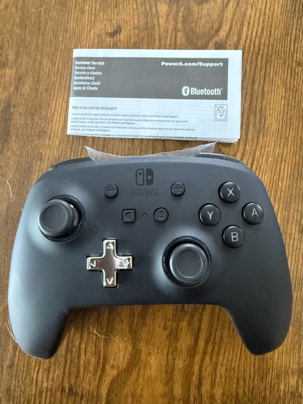 PowerA Black Bluetooth Wireless Controller for Nintendo Switch